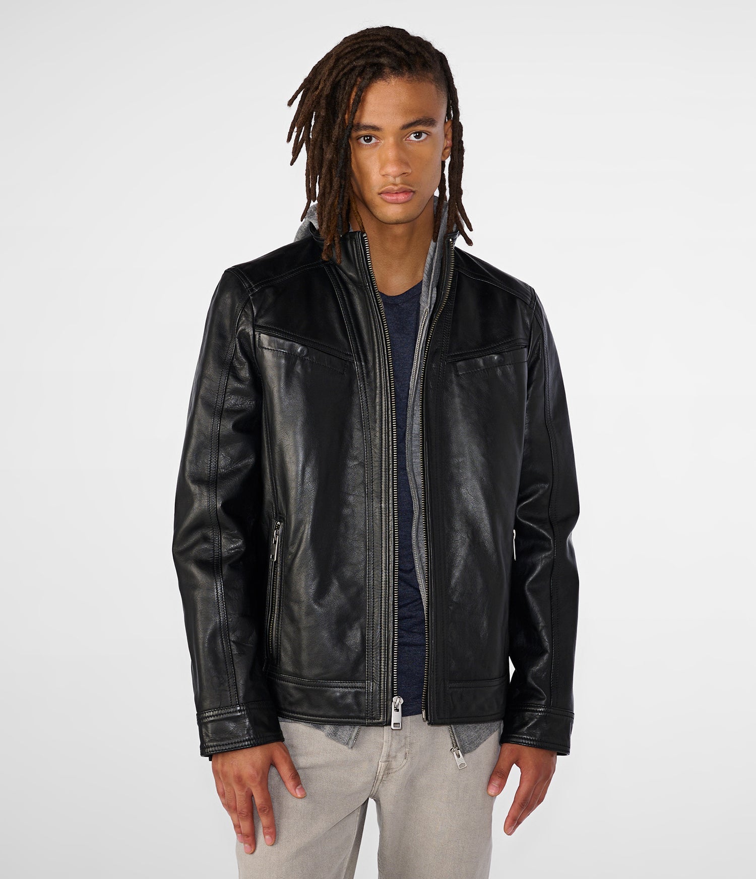 Vintage Black Leather Jacket