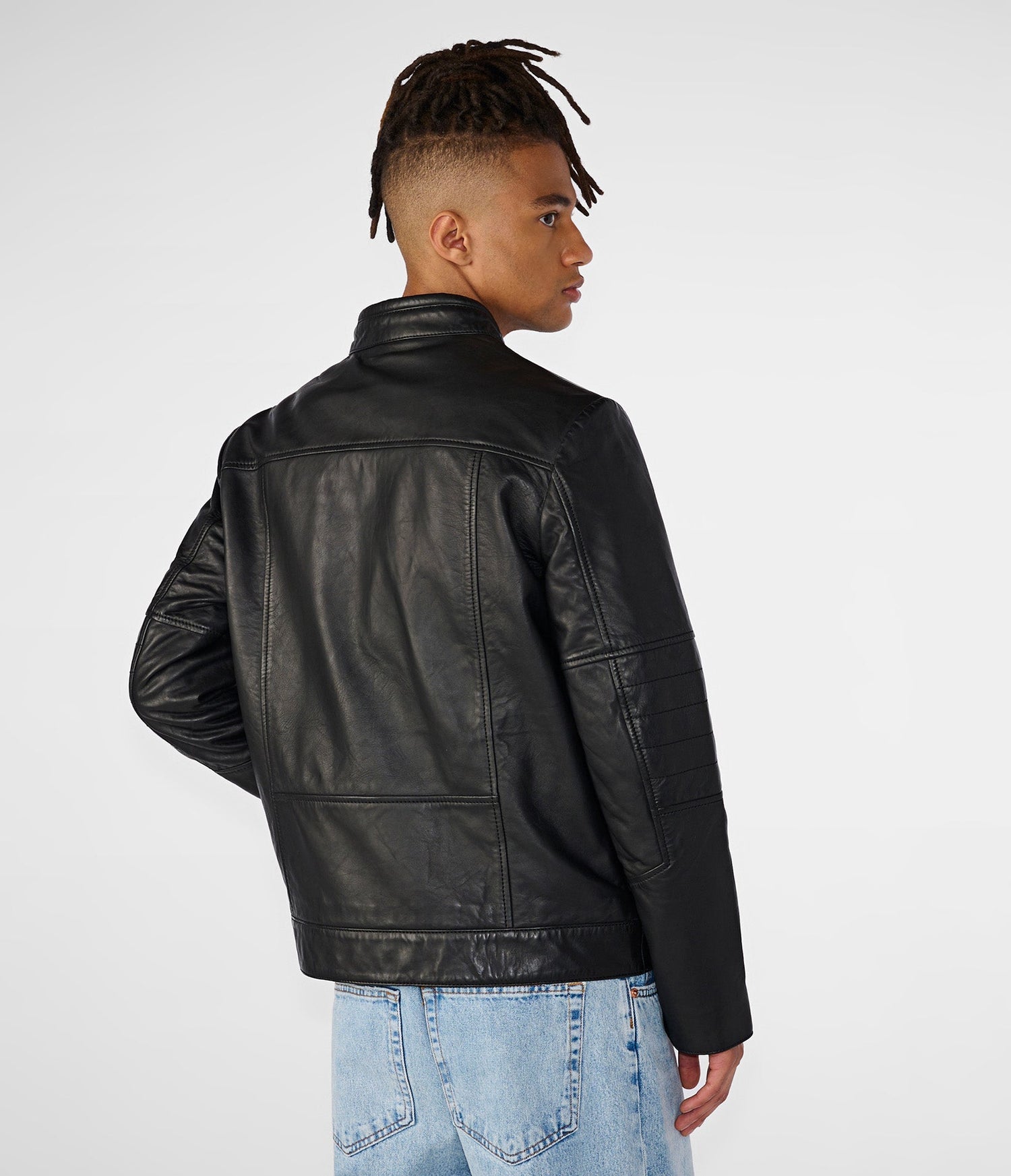 Toby Black Leather Jacket